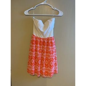 NWOT Boho Strapless Mini Dress